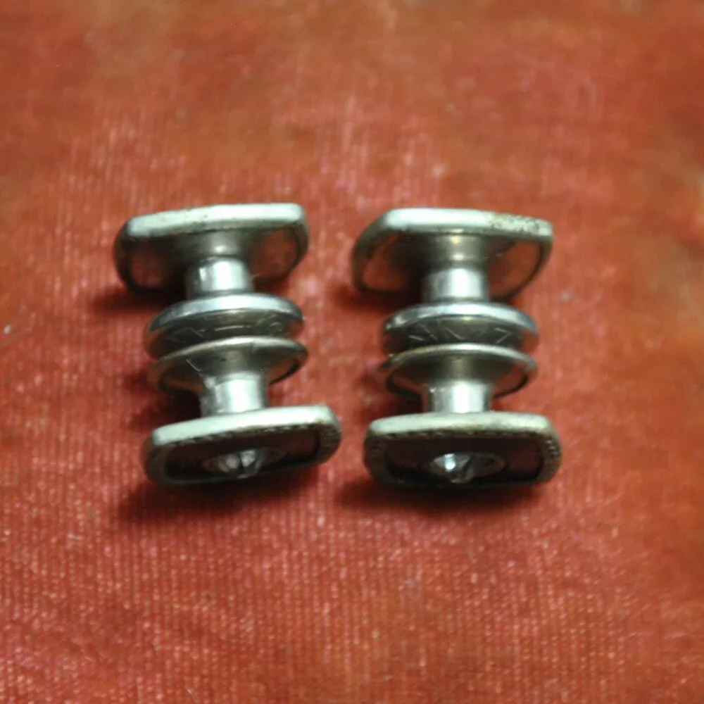 Vintage 1930's Art Deco Black Celluloid Snap-Link Cufflinks